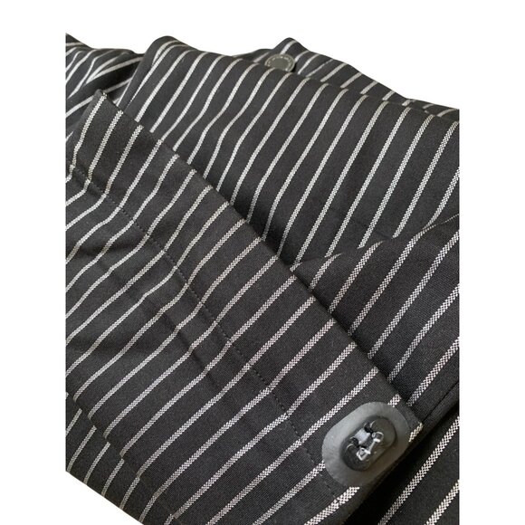 Mens Karl Lagerfeld Black Pinstripe Dress Utility Pants Size 38 NWT RZ10403 $350 - Picture 5 of 16